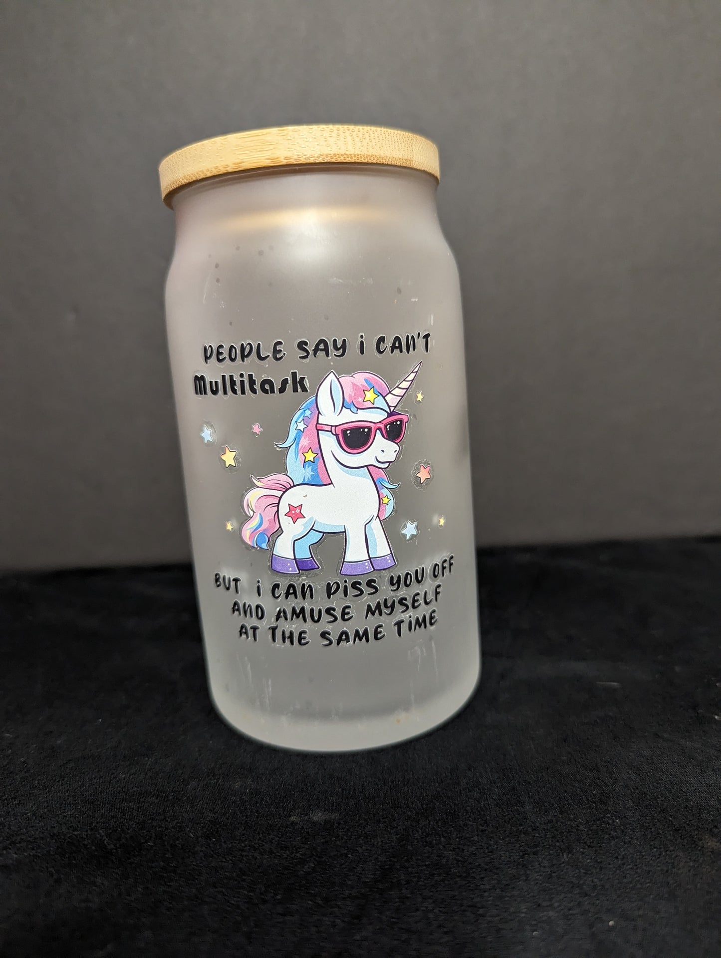 Glass Jar Cup