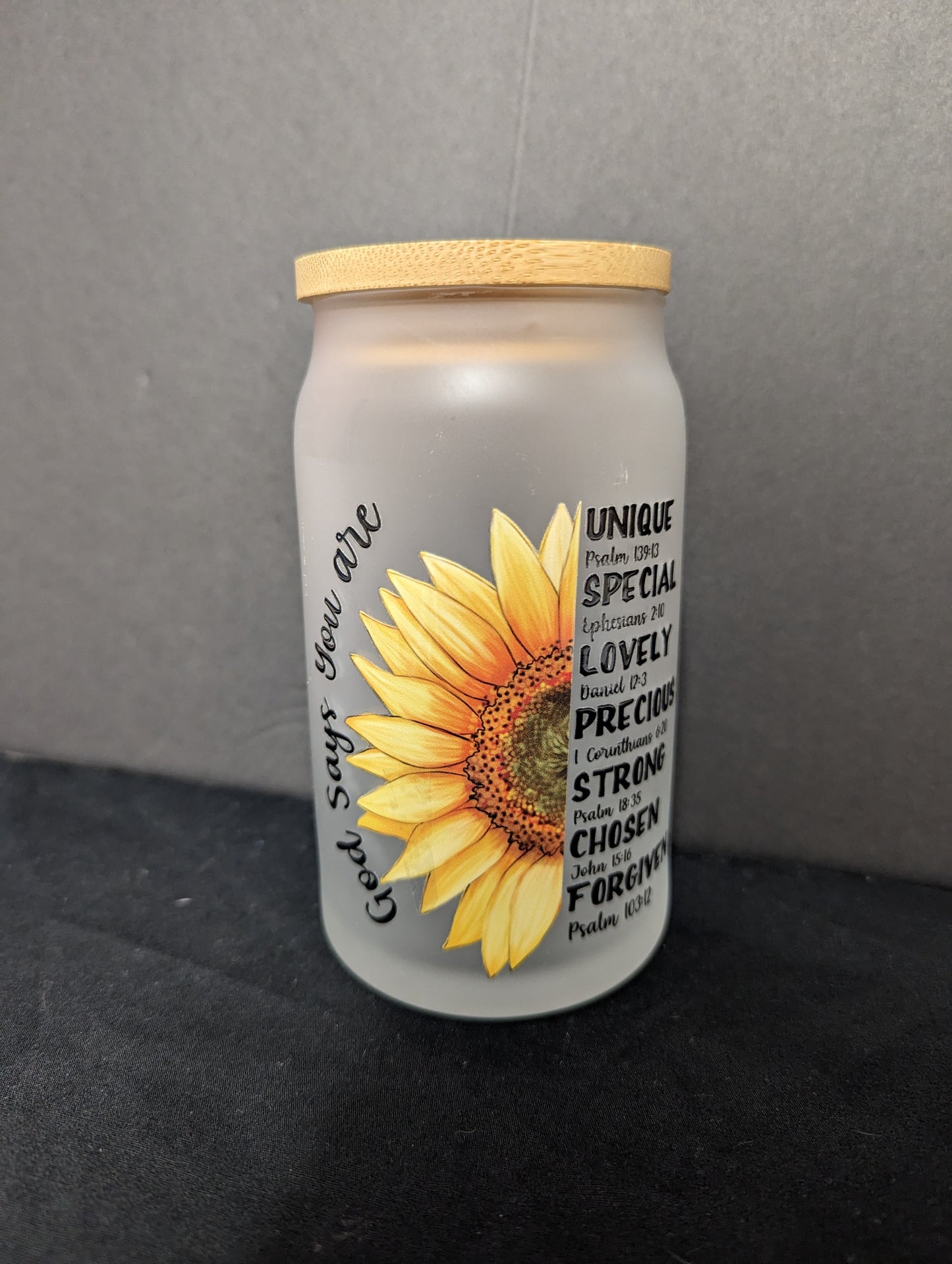 Glass Jar Cup