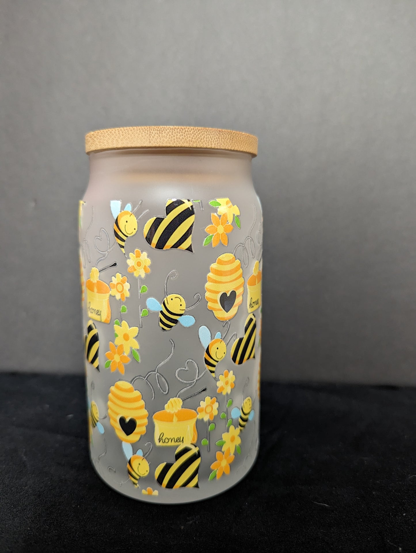 Glass Jar Cup