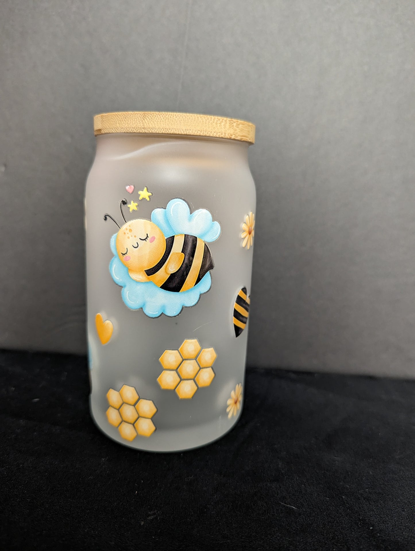 Glass Jar Cup
