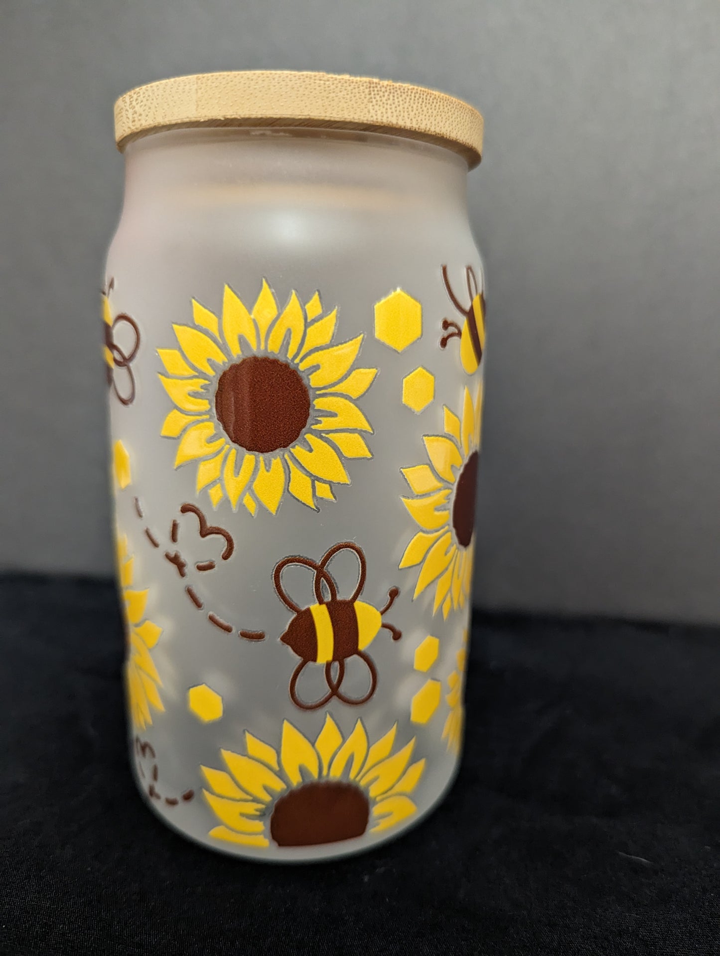 Glass Jar Cup